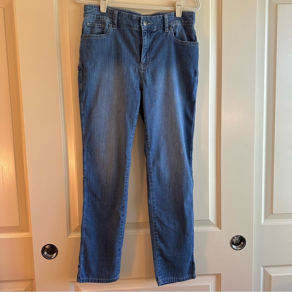 Summerweight Jeans Chicos Slim Boyfriend Ankle Jeans medium wash size 1